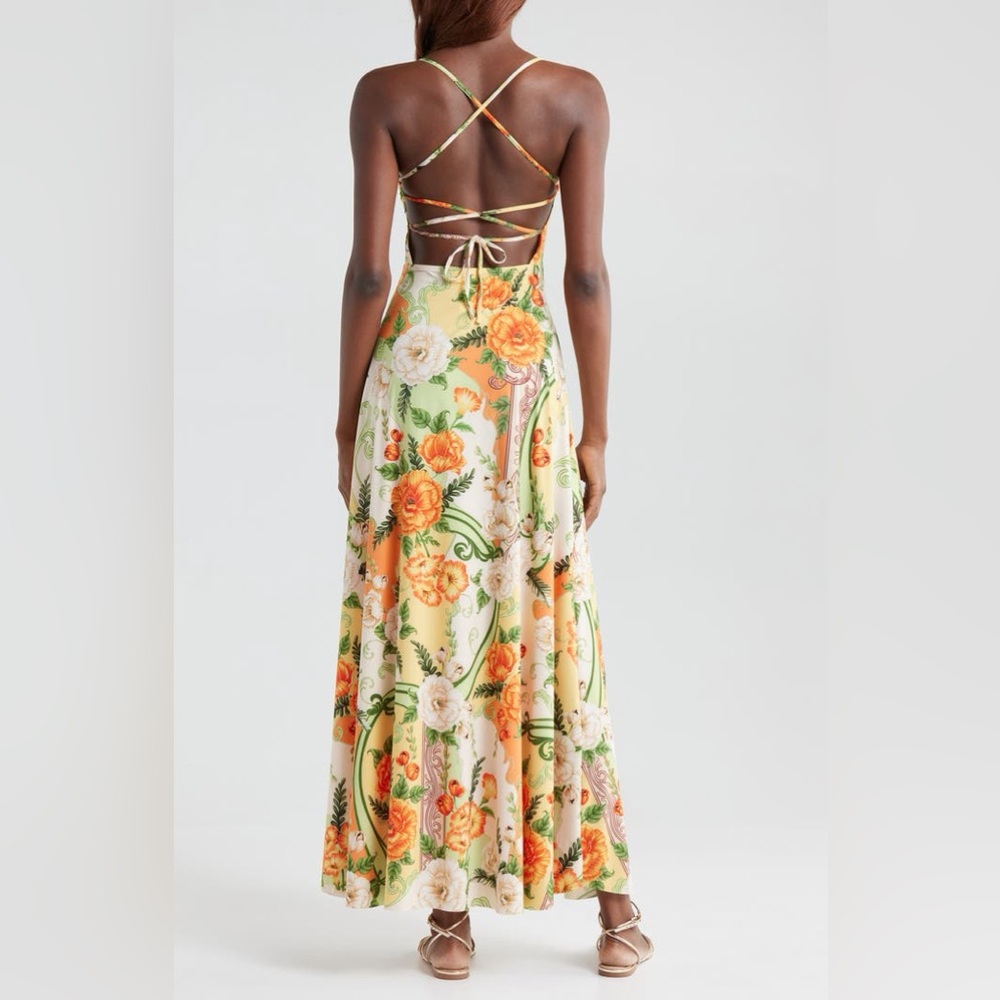 Agua Bendita Arista Ete Strapless Maxi Cover-Up Dress - Picture 4 of 7